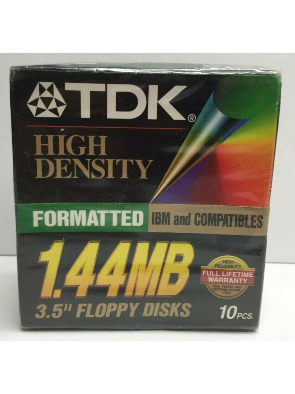 TDK High Density Formatted IBM Compatibles 1.44MB 3.5" Floppy Disks 10Pcs